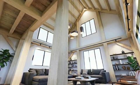 20×32 Mid Post timber frame